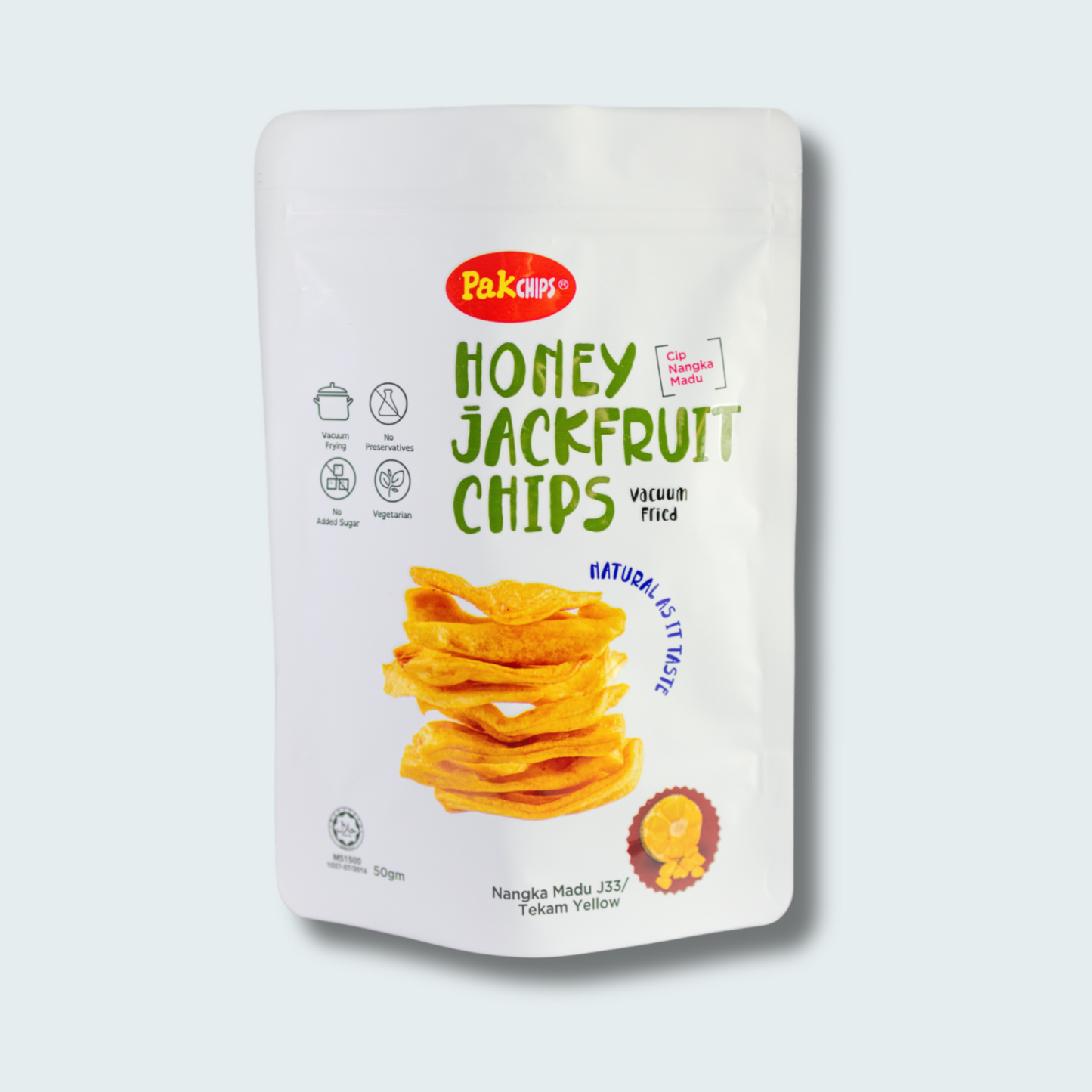 Vacuum Fried Fruit Chips, 1.8 oz (50gm), a pack 2