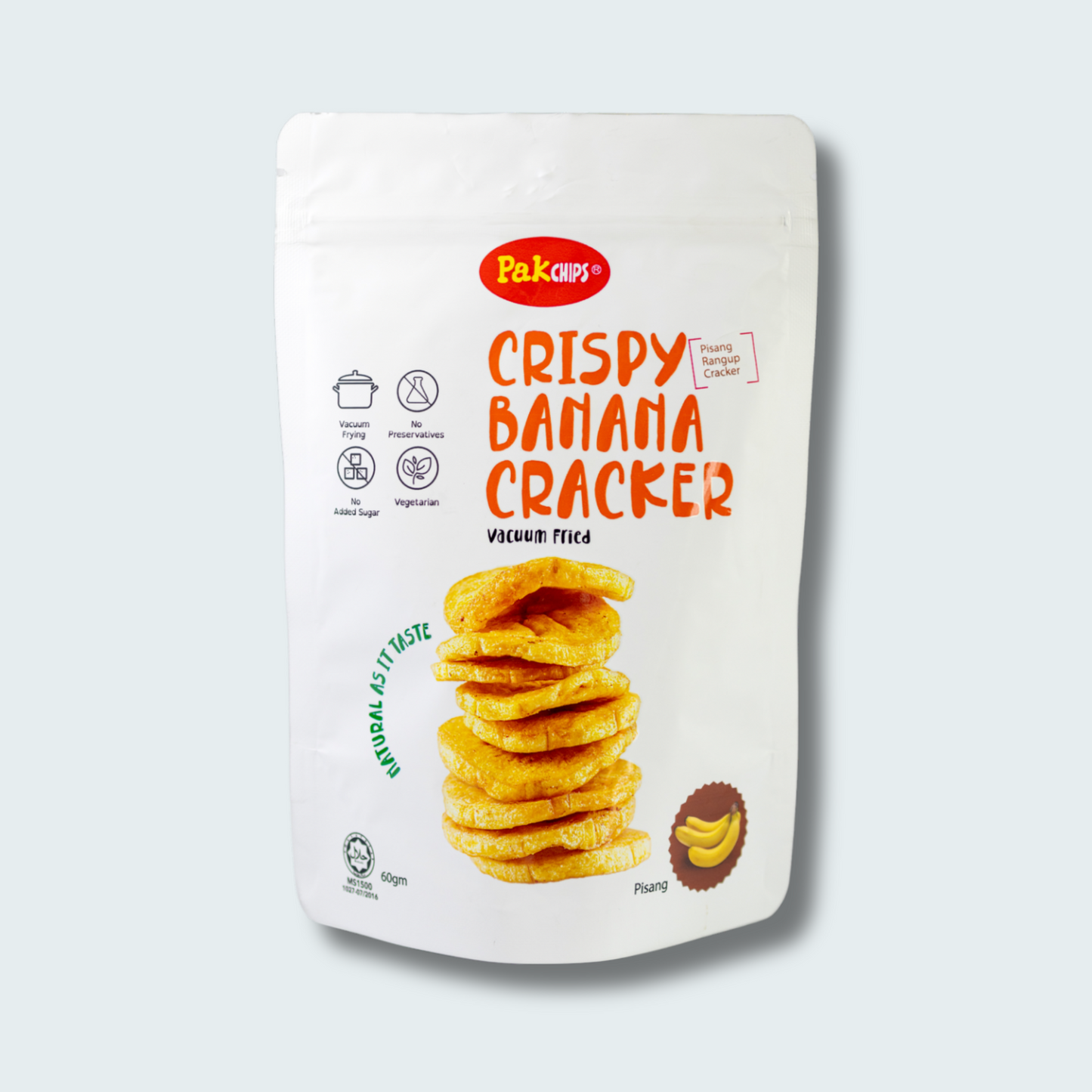 Vacuum Fried Fruit Chips, 1.8 oz (50gm), a pack 2