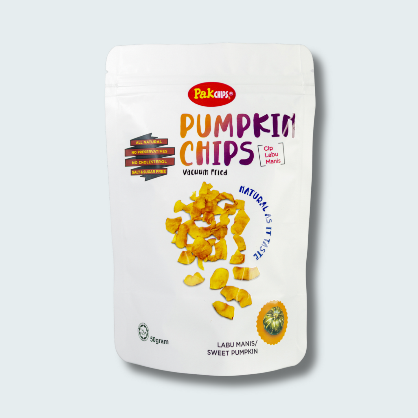 Vacuum Fried Fruit Chips, 1.8 oz (50gm), a pack 2