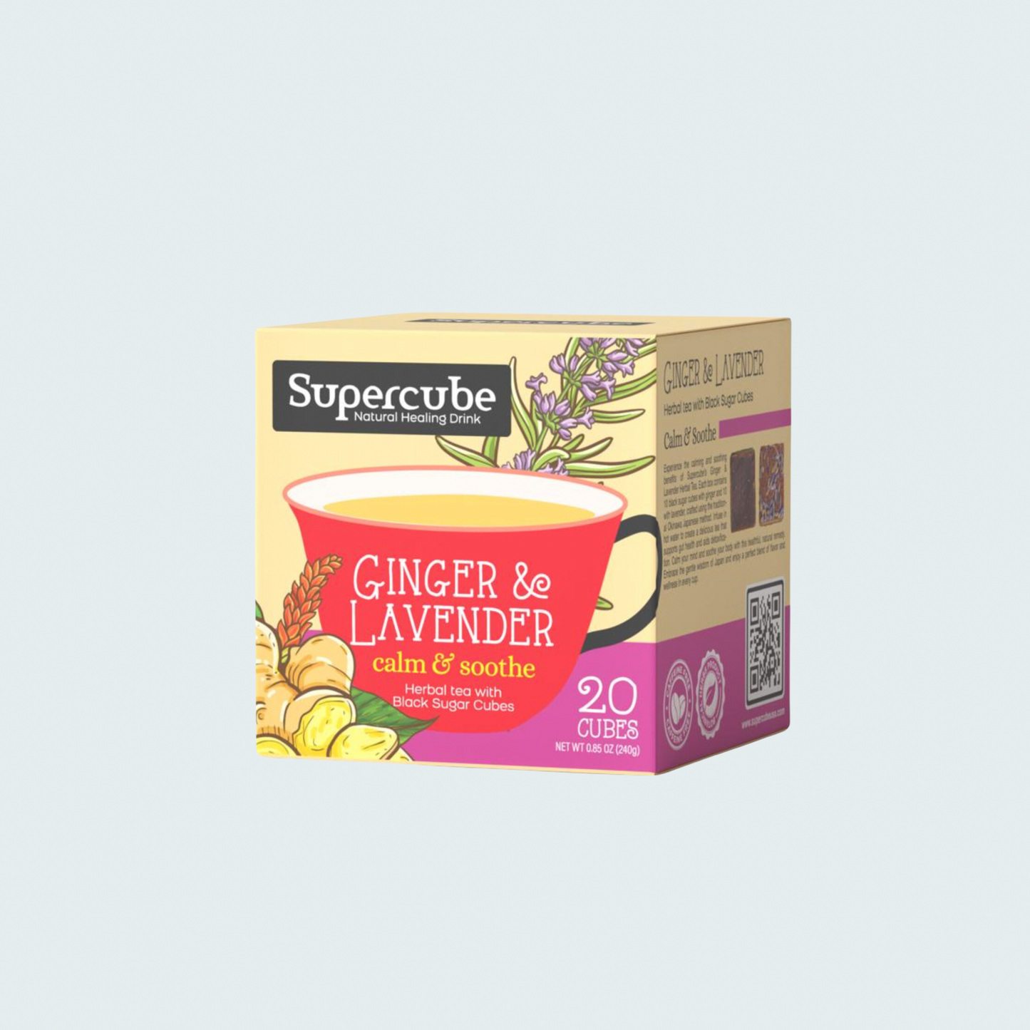 Herbal Tea with Black Sugar Cubes, 8.47 oz (240 gm)