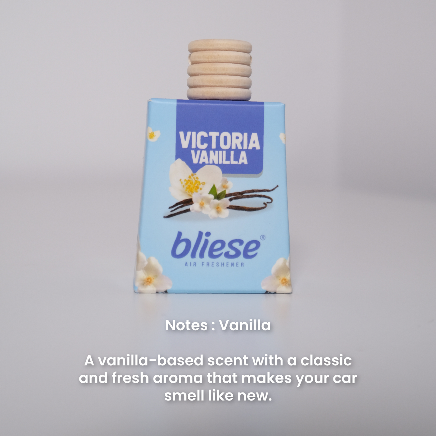 Bliese Wooden Cap Air Freshener - Victoria Vanilla, 0.3 fl oz (9ml)