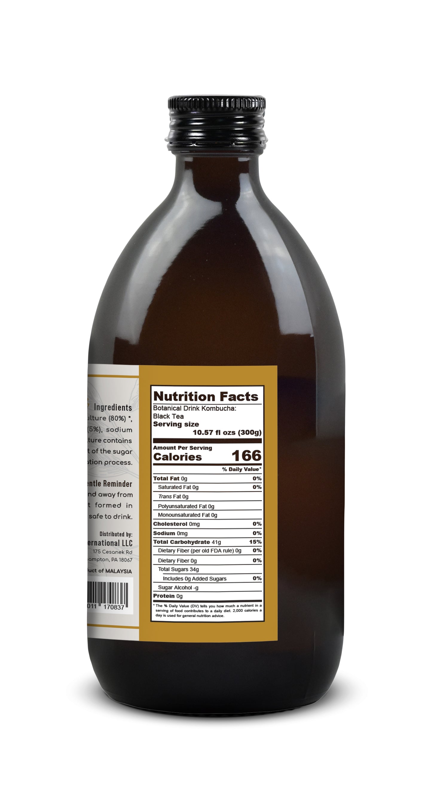 Boomchaz Kombucha - Original Black Tea (Antioxidant), 10.14 fl oz (300ml)