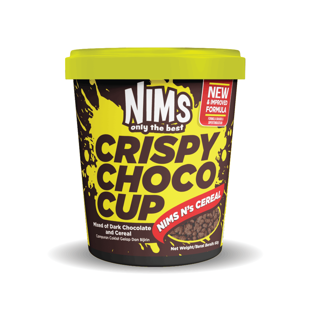 NIMS Crispy Choco Cups | Assorted Flavors (60g), 48 Pack