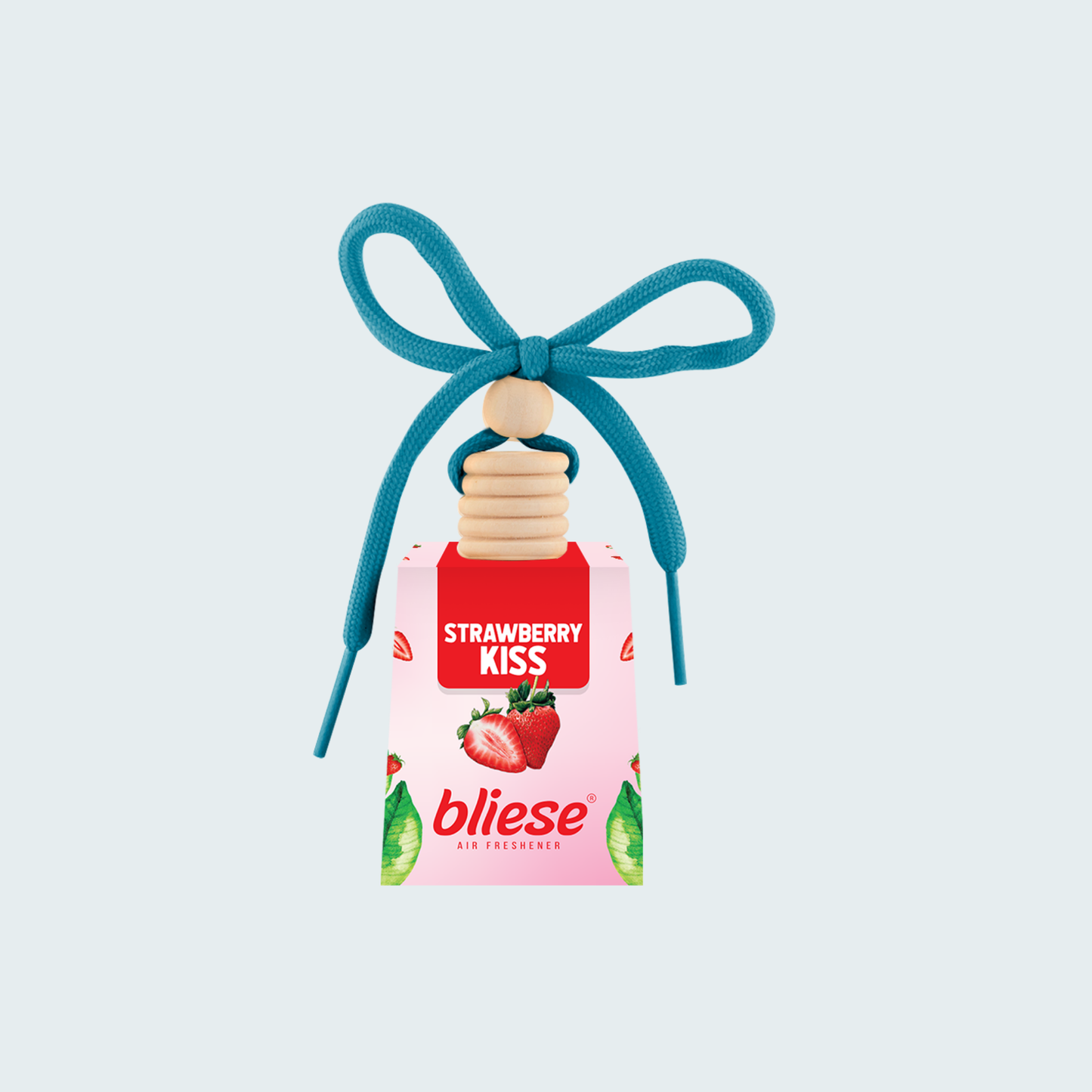 Bliese Wodden Cap Car Freshener - Strawberry Kiss, 0.3 fl oz (9ml)