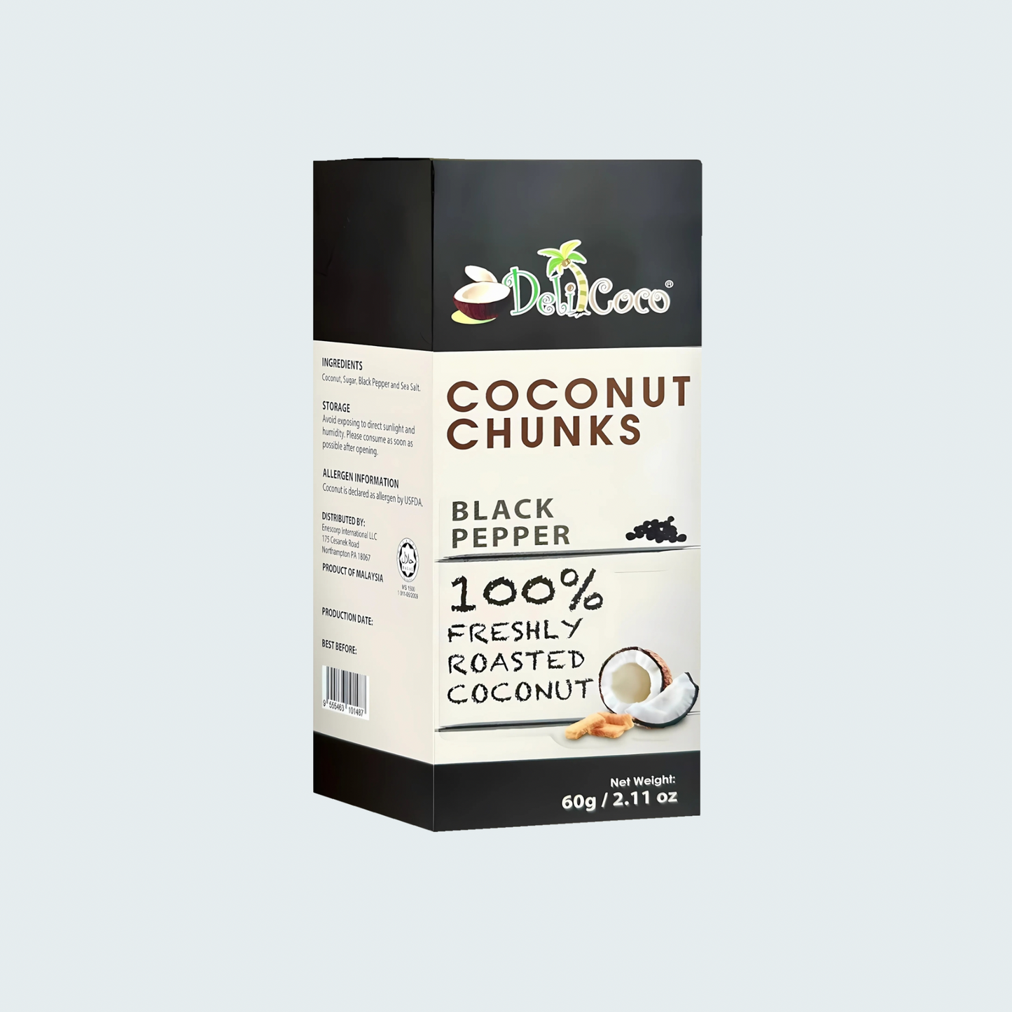 Coconut Chunks (Black Pepper), 2.12 oz (60 gm)