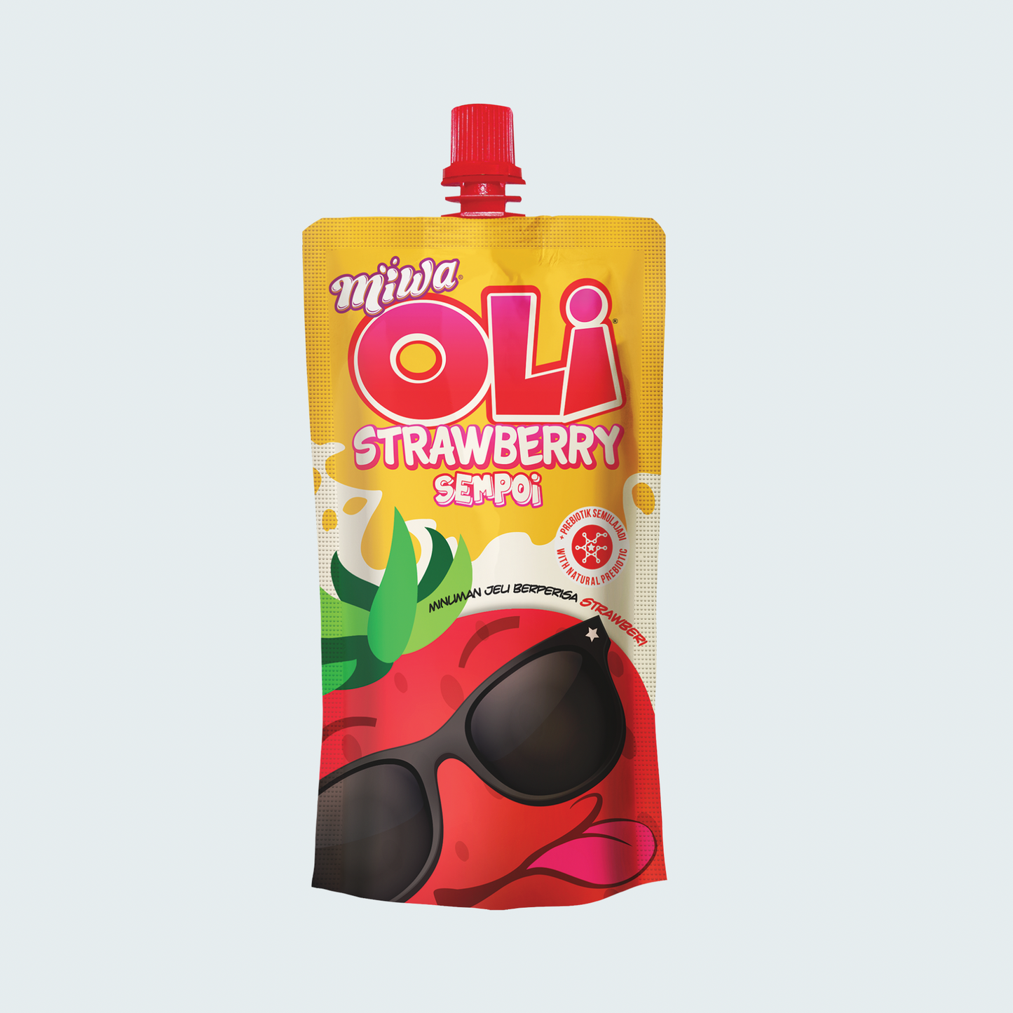 Fruity Jelly Drink in Pouch, Strawberry, 4 fl oz (120 ml)