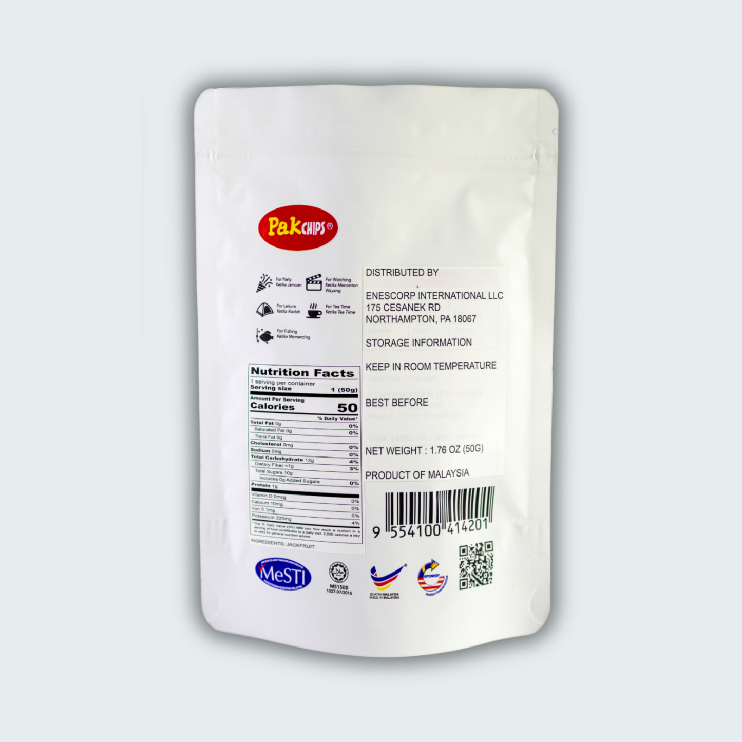 Vacuum Fried Fruit Chips, 1.8 oz (50gm), a pack 2