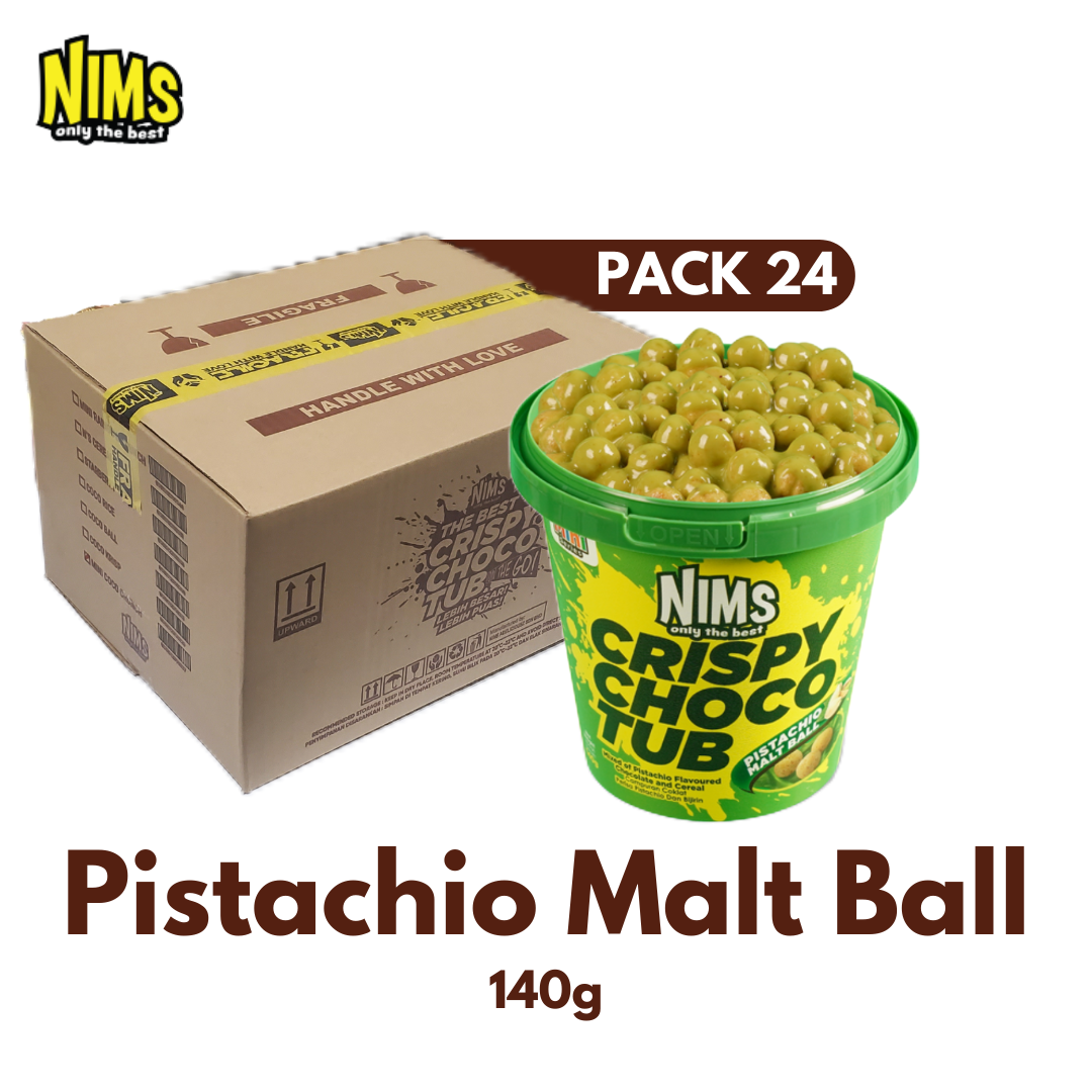 NIMS Crispy Choco Tubs | Assorted Flavors (140g - 250g), 24 Pack