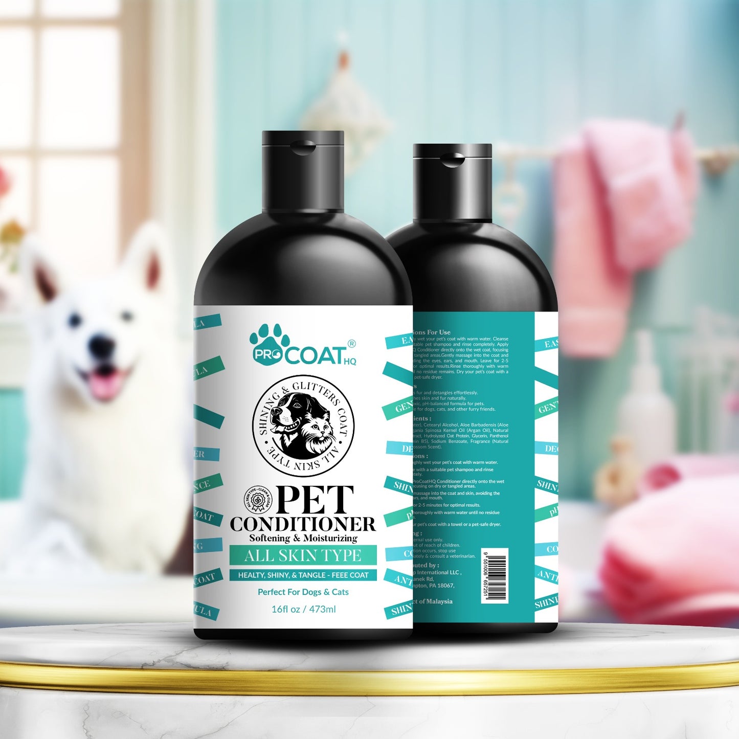 Pet Conditioner and Shampoo, 16 fl oz (473 ml)