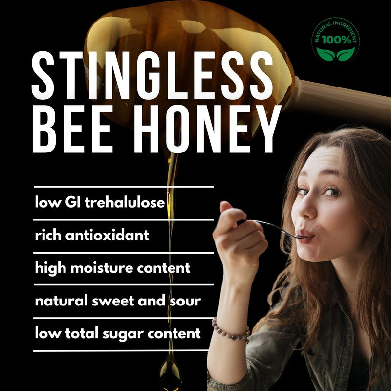 Natharvest Stingless Bee Honey – Pure and Natural Superfood, 3.5 oz (100 gm)