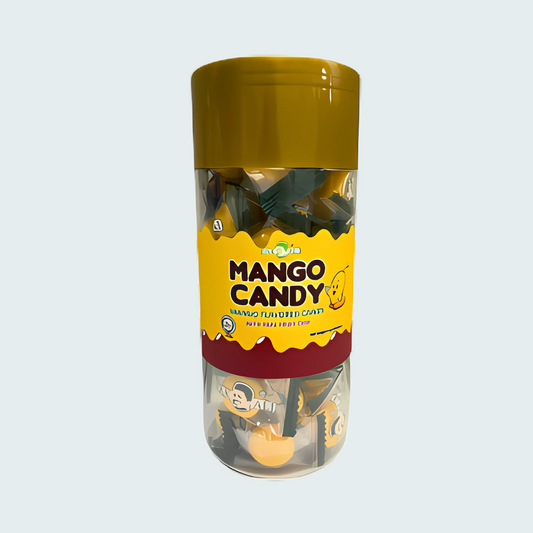 Pak Ali Flavored Candy with Real Fruit Chip, Mango Candy, 8oz