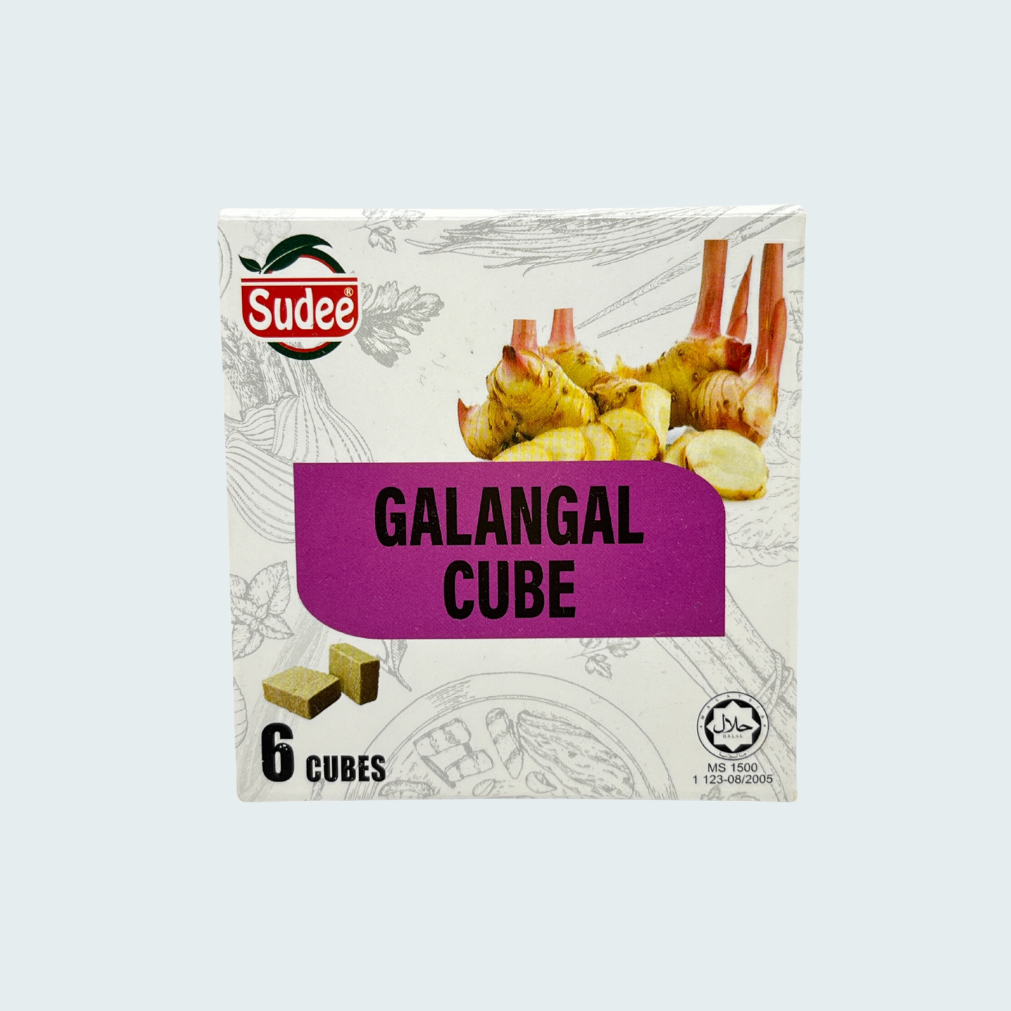 Sudee Galangal Cooking Cubes, 1.9 oz (54 gm)