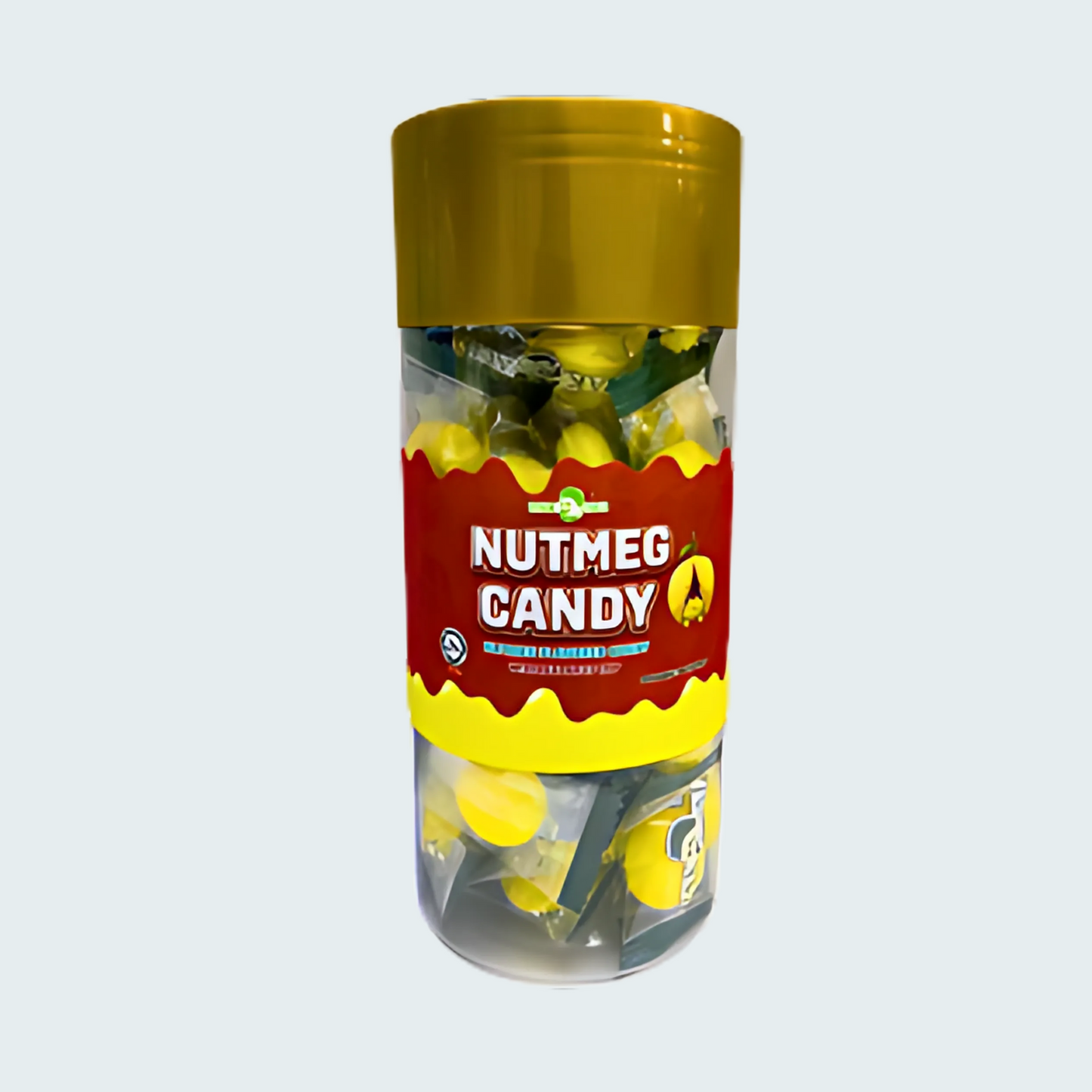 Pak Ali Flavored Candy with Real Fruit Chip, Nutmeg Candy, 8oz