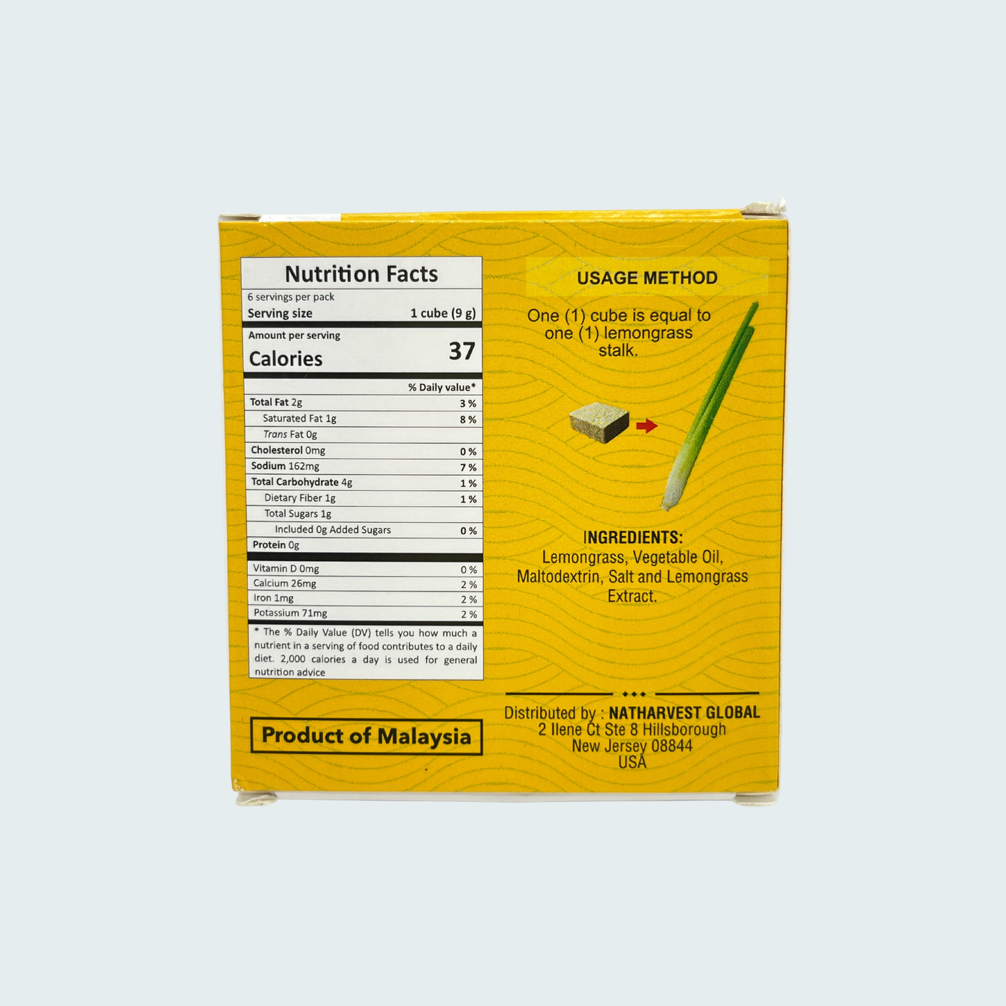 Sudee Lemongrass Cooking Cubes, 1.9 oz (54 gm)