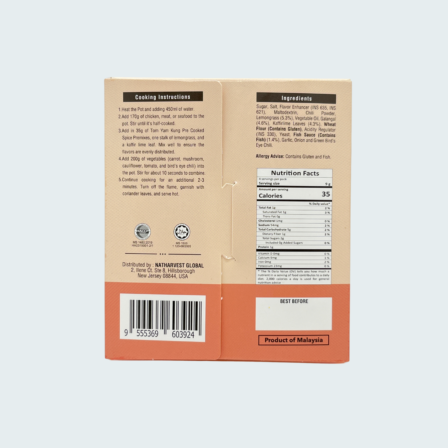Sudee Tom Yam Cooking Premix, 1.23 oz (35 gm)