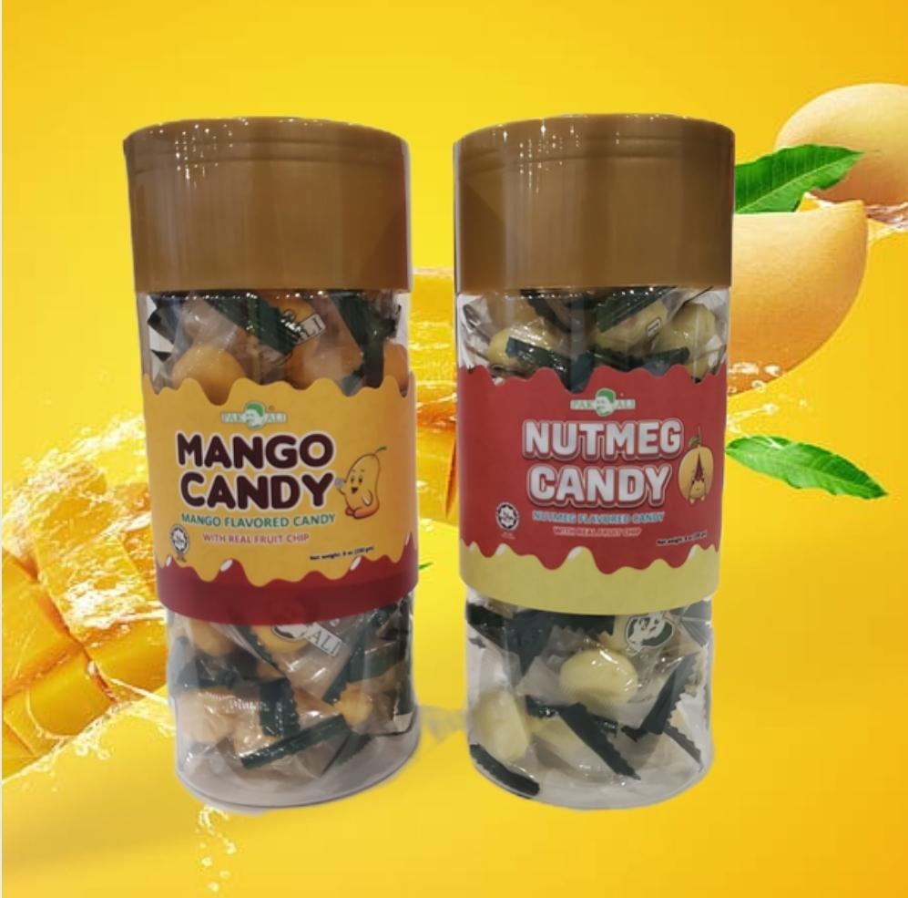 Pak Ali Flavored Candy with Real Fruit Chip, Mango Candy, 8oz