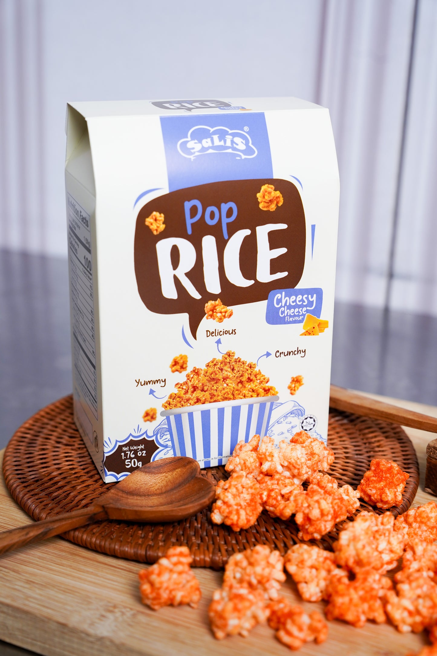 Cheezy Cheese Pop Rice, 1.8 oz (50 gm)