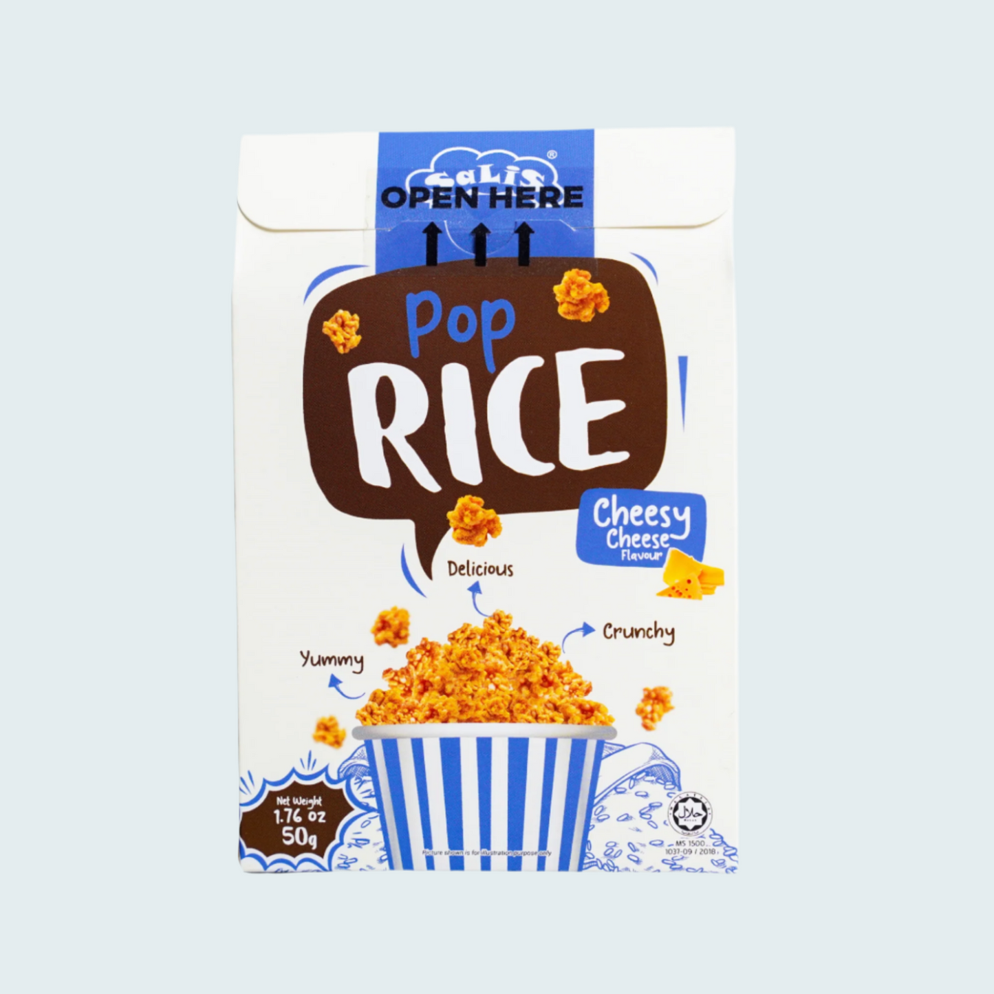 Cheezy Cheese Pop Rice, 1.8 oz (50 gm)