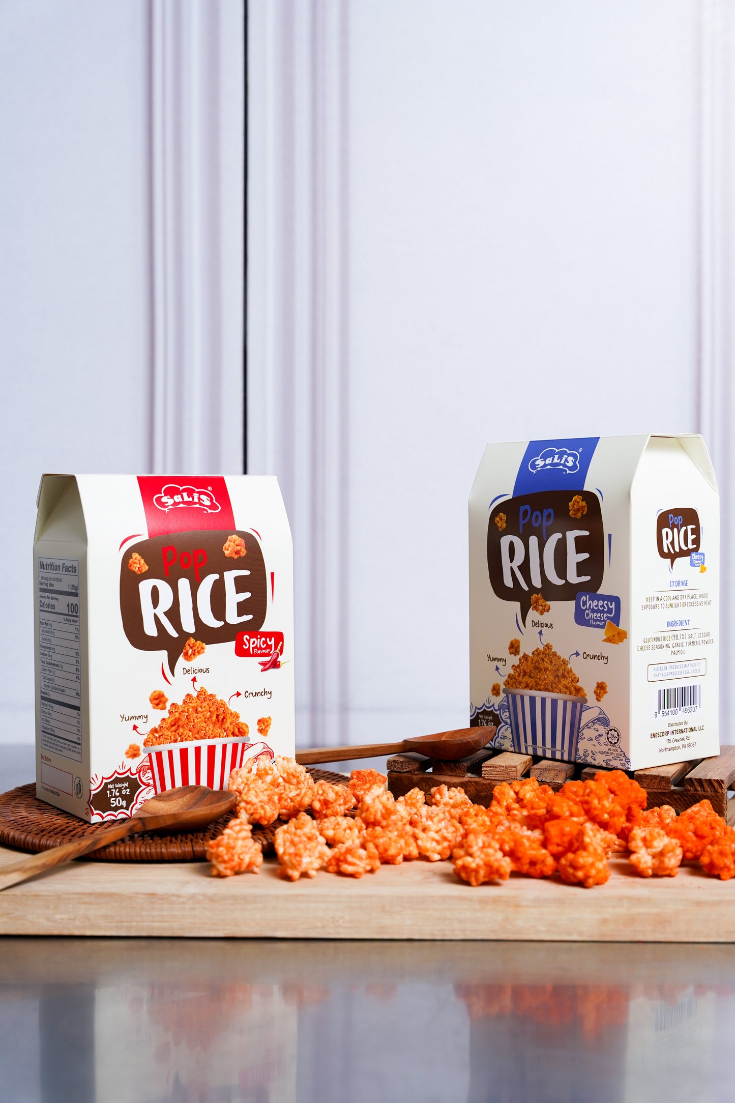 Spicy Cheese Pop Rice, 1.8 oz (50 gm)