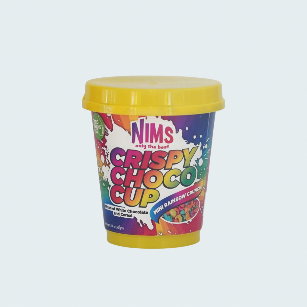 NIMS Crispy Choco Cereal Mix Flavors, 2.11 oz (60 gm), a pack of 48 (1 carton)