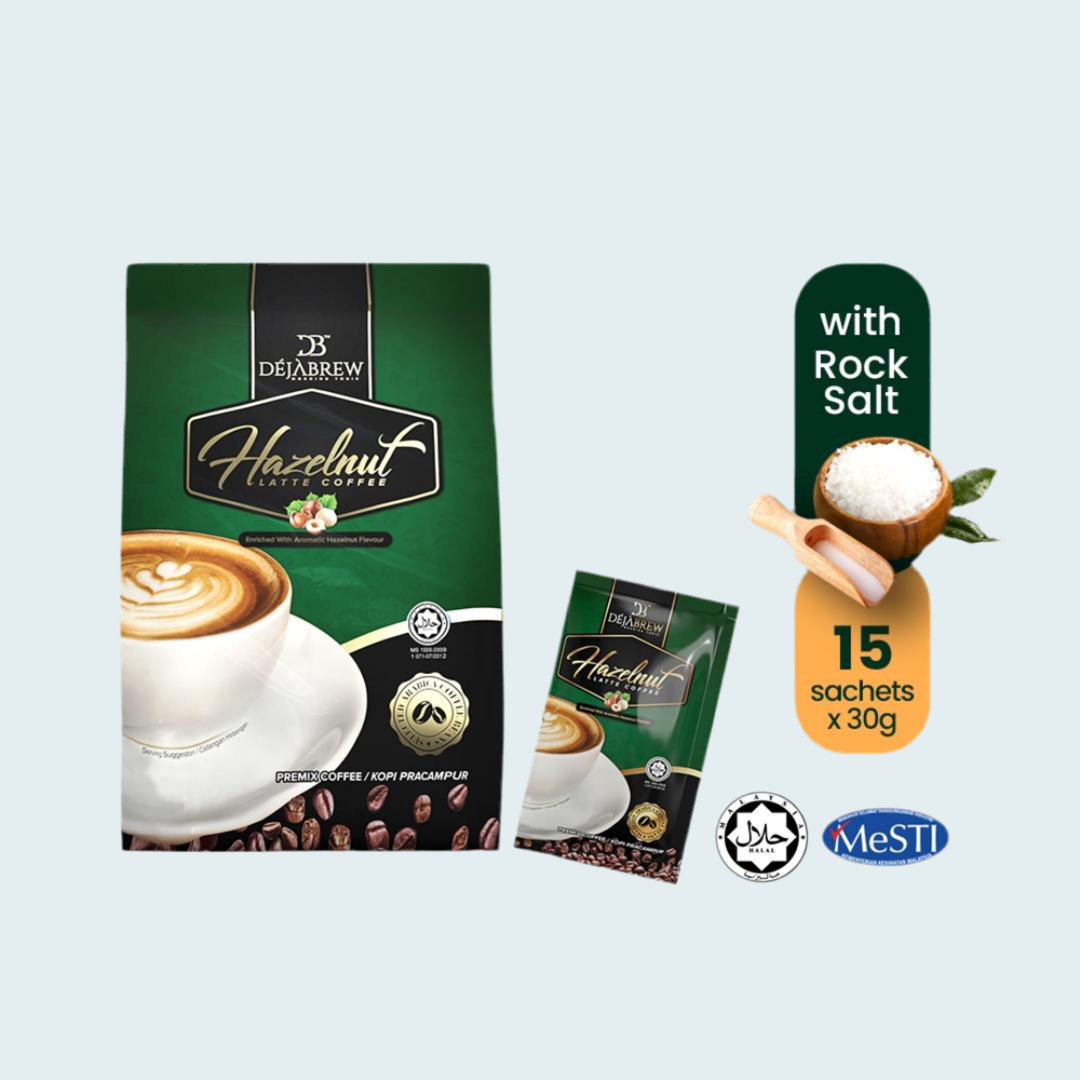 Hazelnut Latte Coffee, 16.5 oz (468 gm), 15 sachets x 30 gm