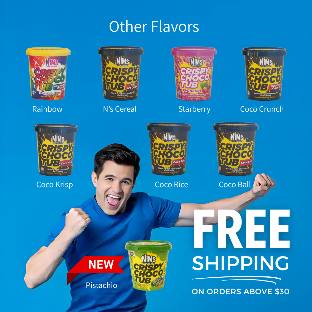 NIMS Crispy Choco Tub (Pistachio), 5 oz (140 gm)