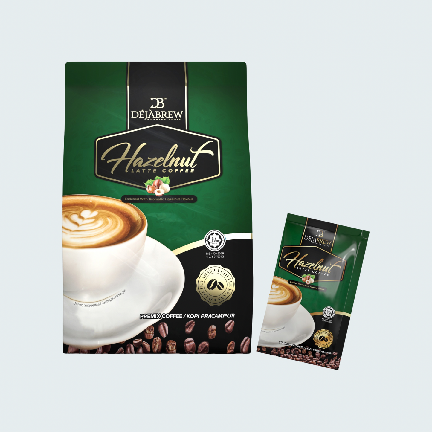Hazelnut Latte Coffee, 16.5 oz (468 gm), 15 sachets x 30 gm