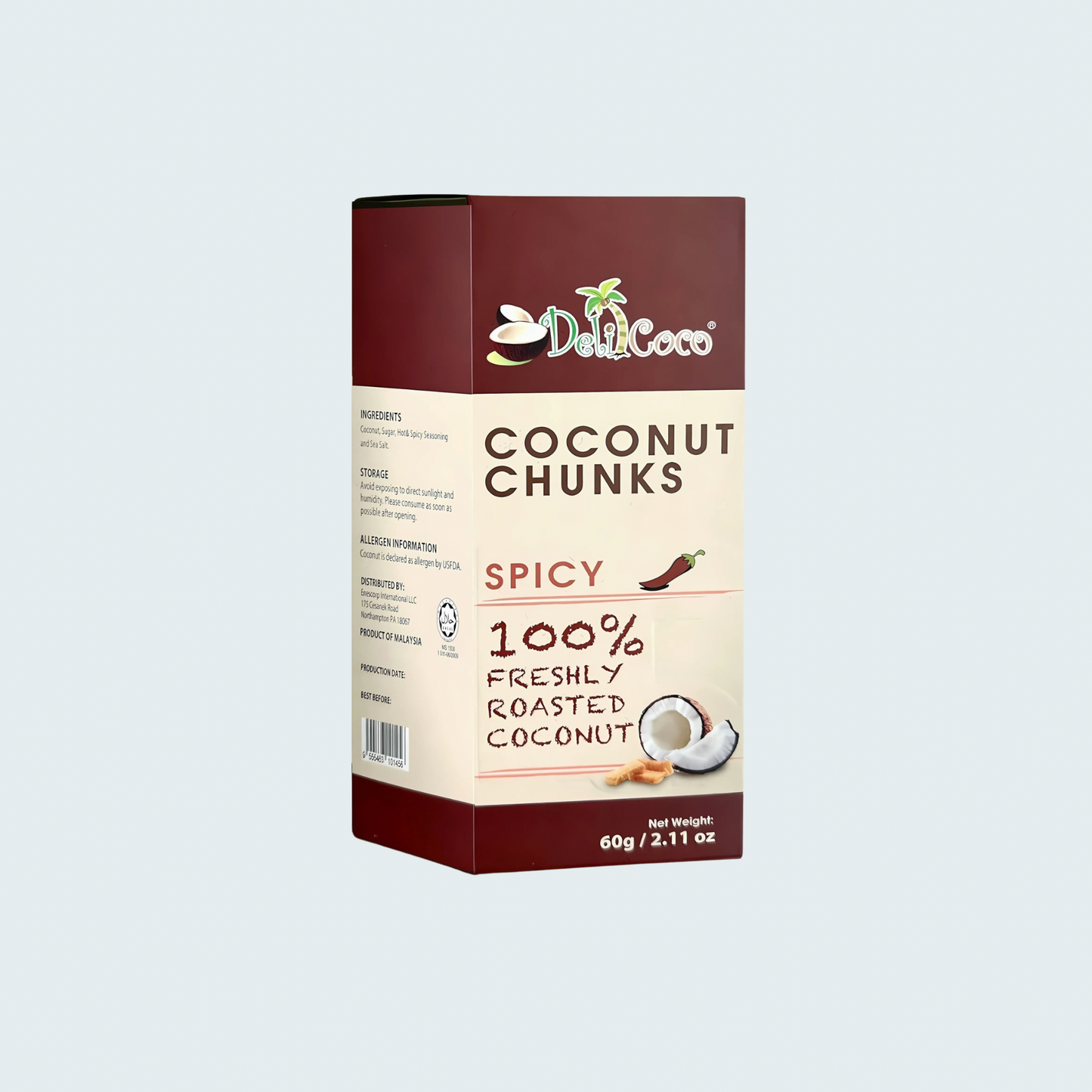 Coconut Chunks (Spicy), 2.12 oz (60 gm)
