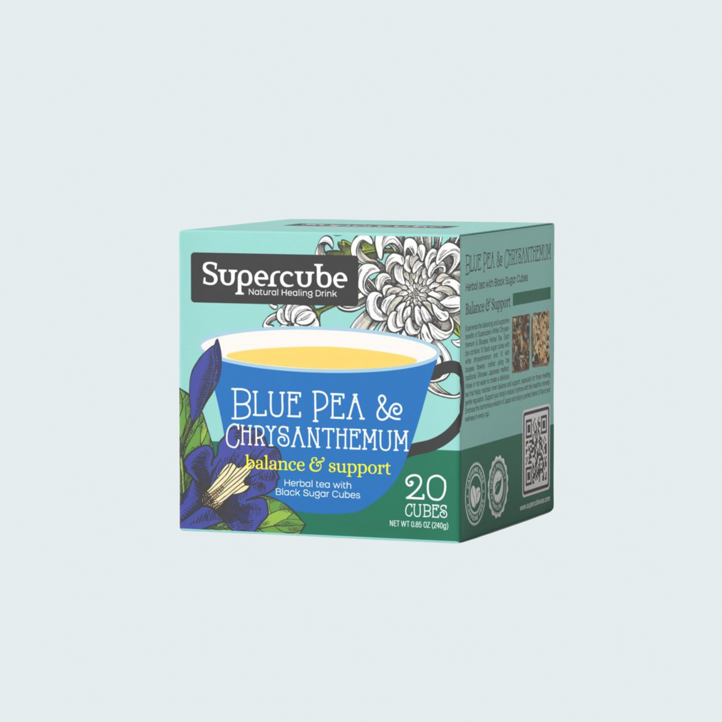 Herbal Tea with Black Sugar Cubes, 8.47 oz (240 gm)