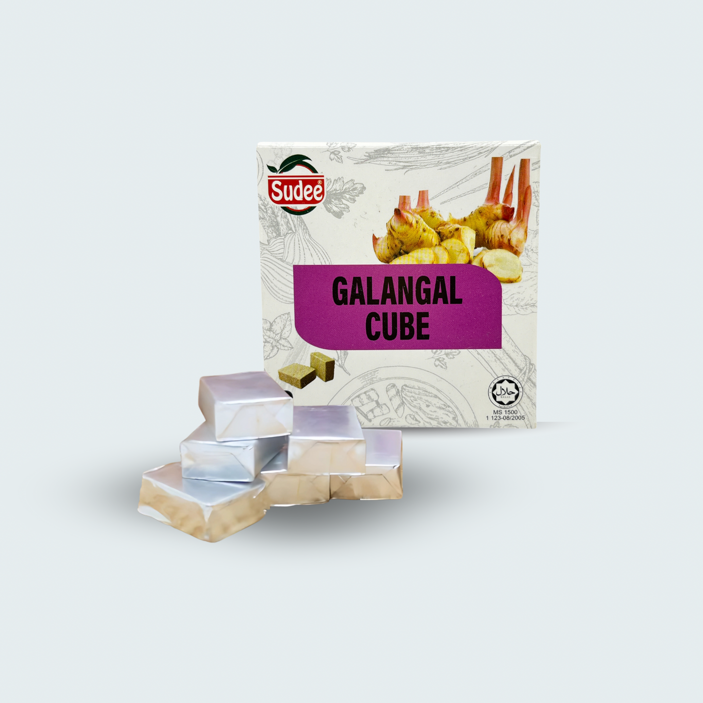 Sudee Galangal Cooking Cubes, 1.9 oz (54 gm)