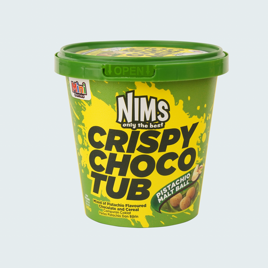 NIMS Crispy Choco Tub (Pistachio), 5 oz (140 gm)