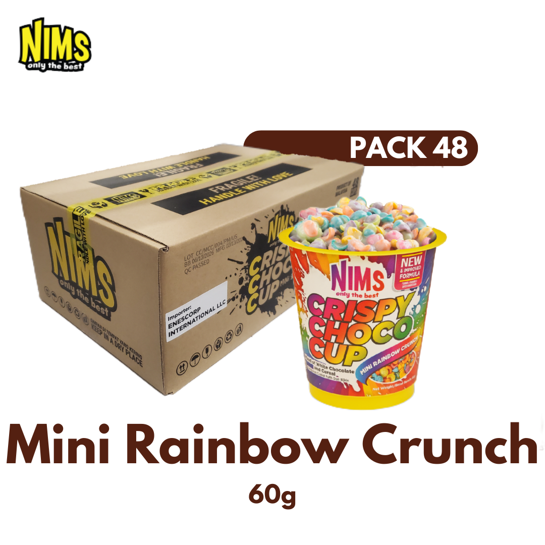 NIMS Crispy Choco Cups | Assorted Flavors (60g), 48 Pack