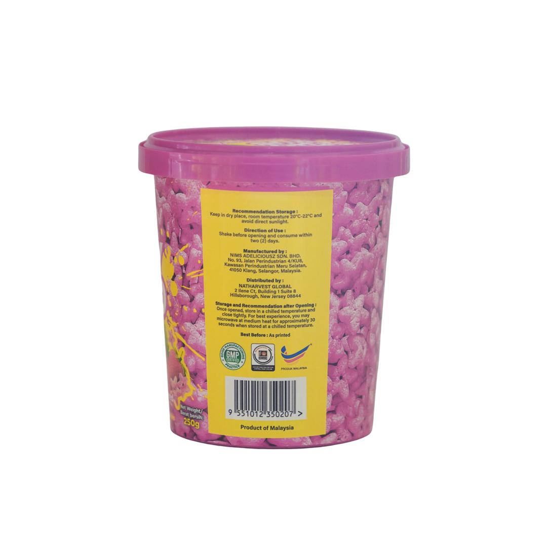 NIMS Crispy Choco Tub, Starberry, Crunchy Chocolate Cereal Snack, a case of 24 x 8.8 oz (250 gm)