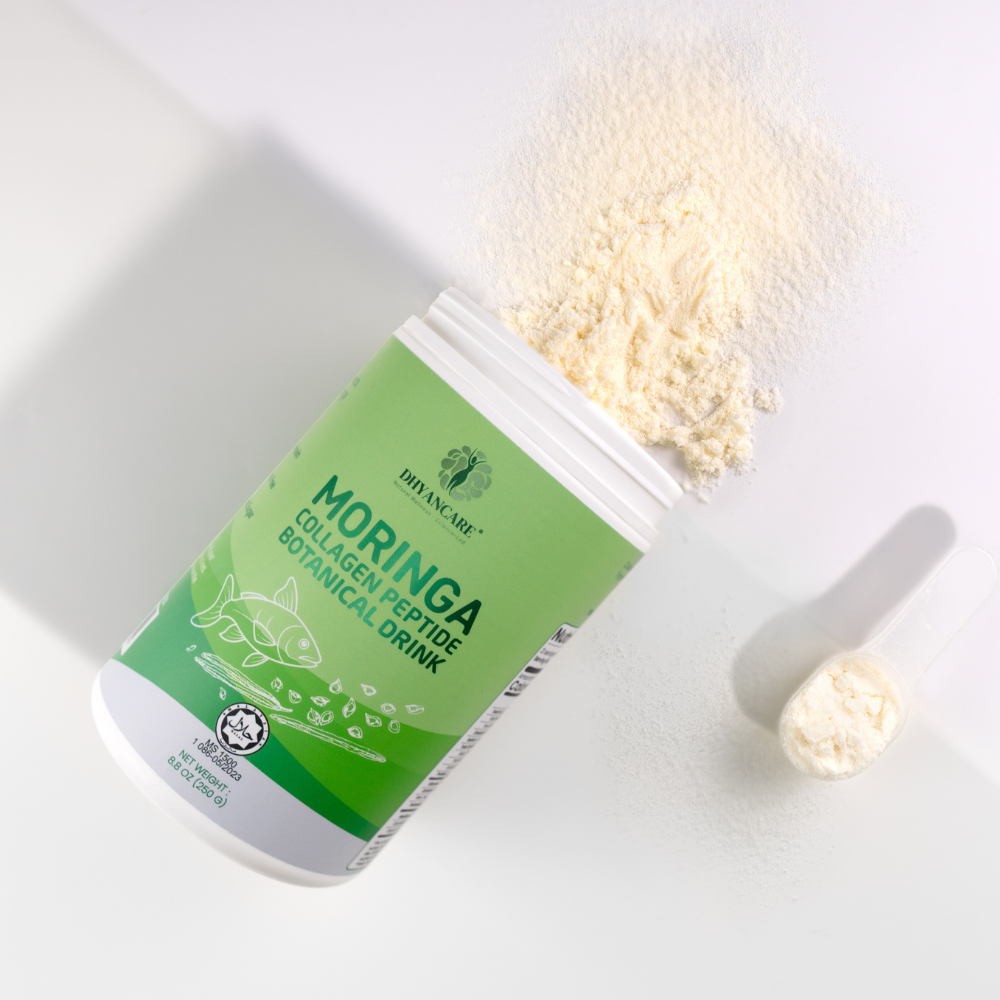 Halal Marine Collagen Peptides with MCT Oil – Moringa or Mixed Berry, 8.8 oz (250 gm)
