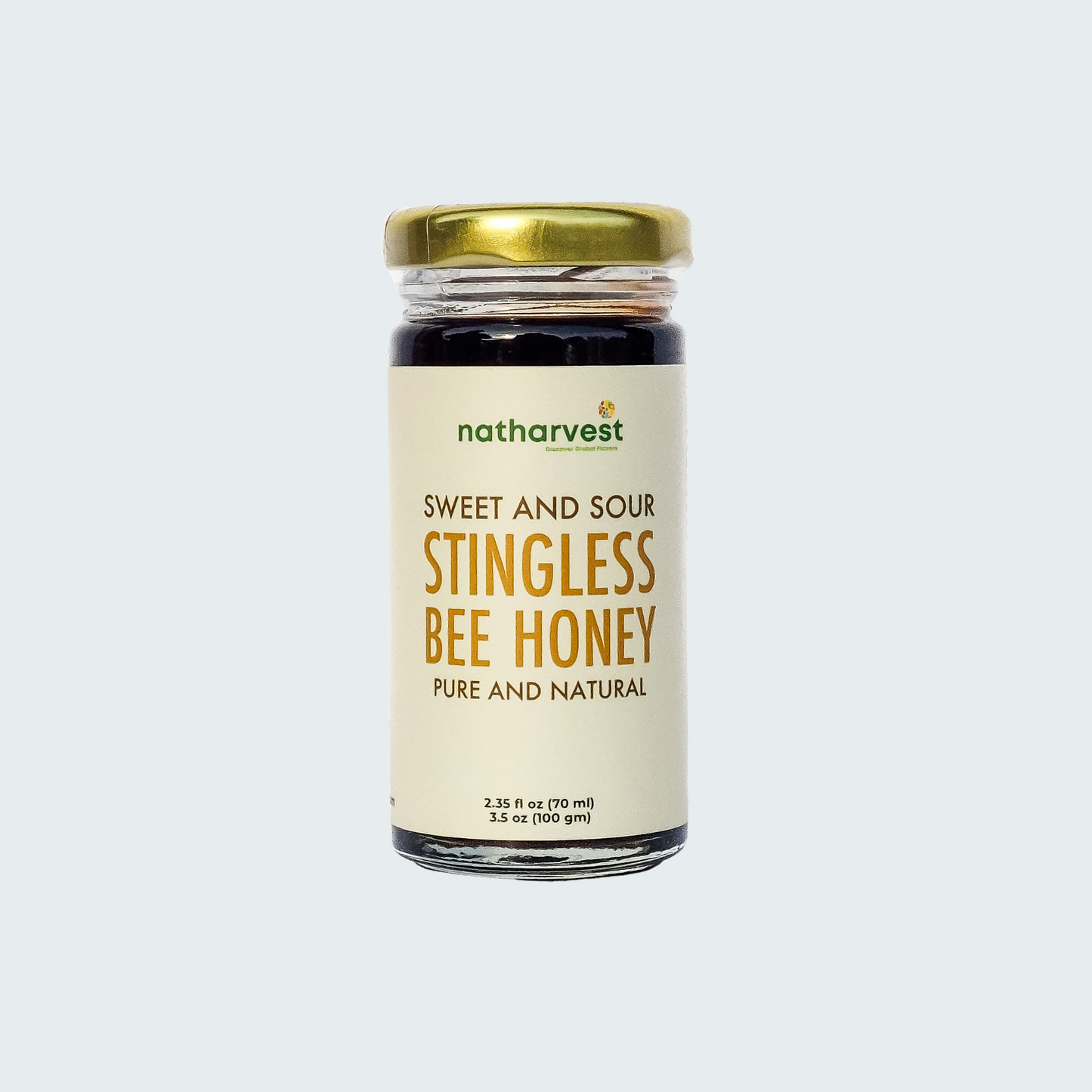 Natharvest Sweet and Sour Stingless Bee Honey, 3.5 oz (100 grams)