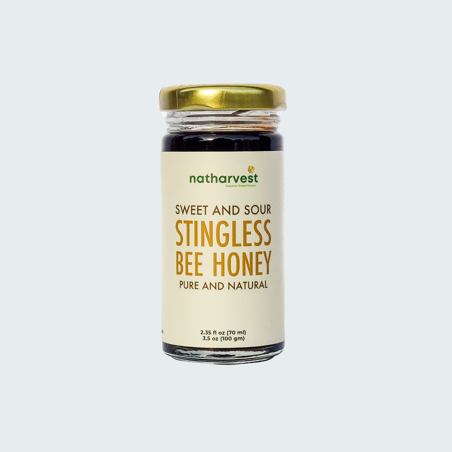 Natharvest Sweet and Sour Stingless Bee Honey, 3.5 oz (100 gm)