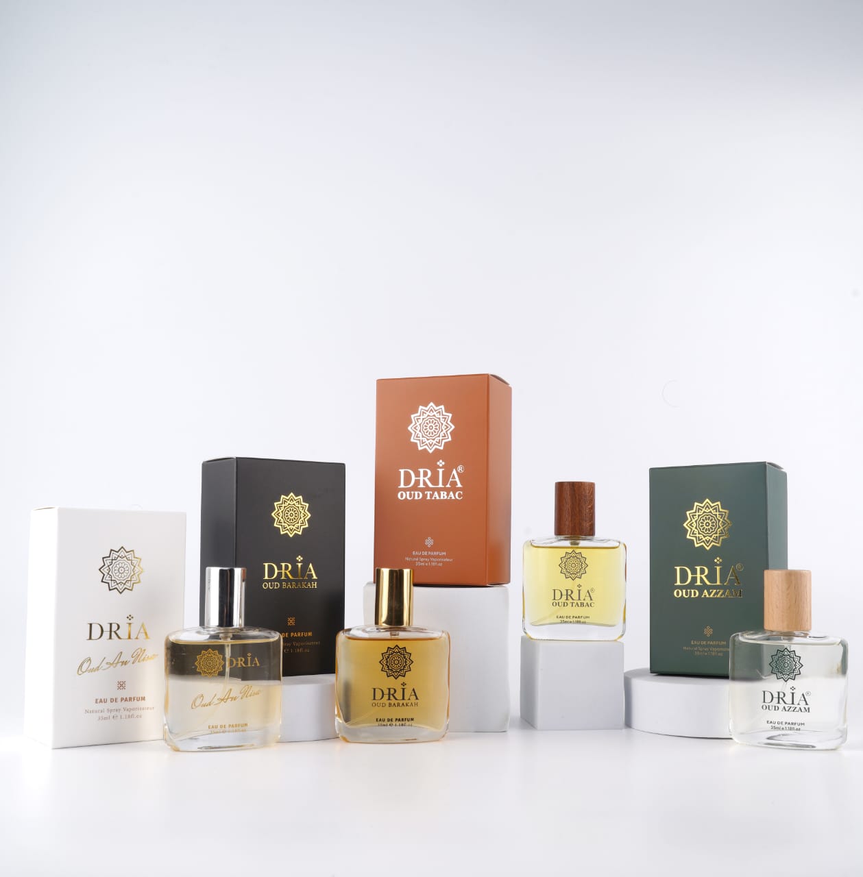 DRIA Oud Premium, Long-Lasting Oud Perfume, Barakah 35ml