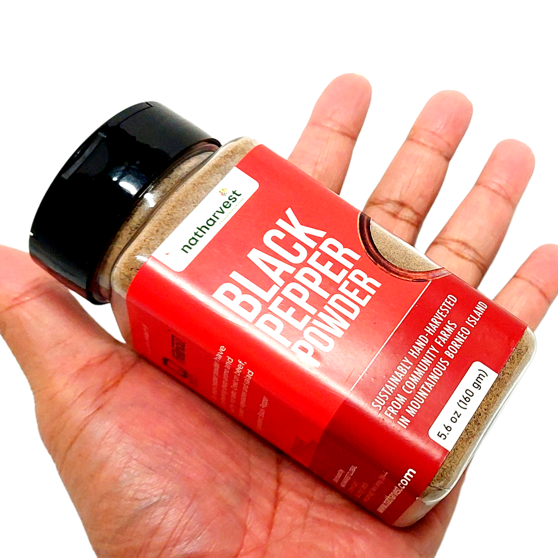 Sarawak black pepper powder by Natharvest